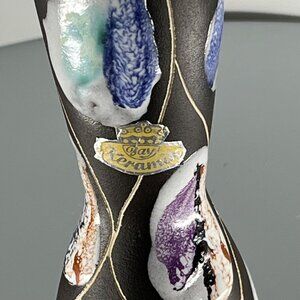 Mid Century West German Bay Keramik 6.75” Bud Vase